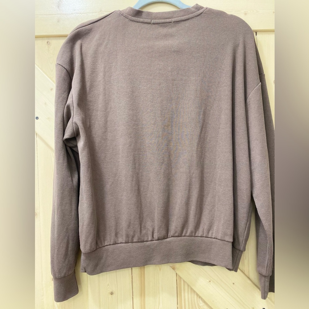 🔥🔥Moschino Original Couture Velvet BEAR? Logo Brown Classic Crewneck Sweater - Picture 3 of 6